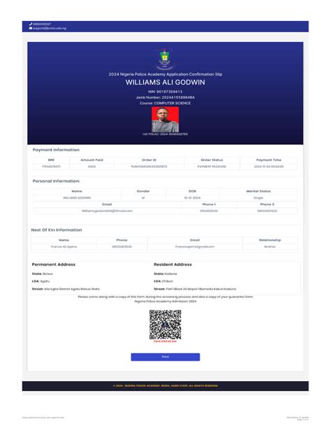 police open academy portal|Nigeria Police Academy Admission Portal .